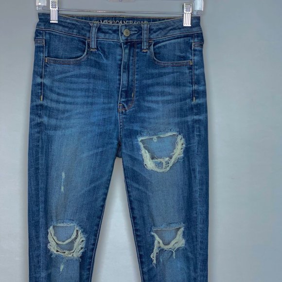 AE Super Stretch X Hi Rise Jegging Jeans 2 - Picture 2 of 10